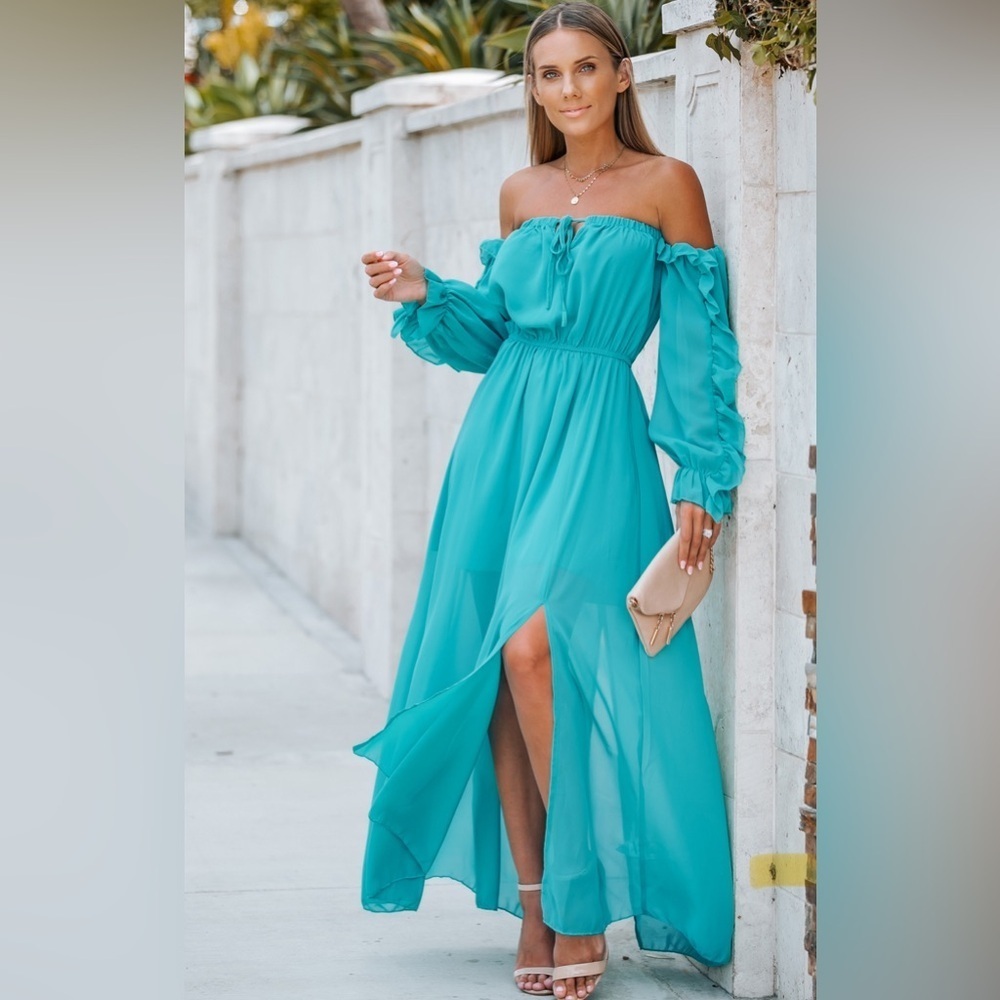 Cupshe Leanna Ruching Off Shoulder A Shape Dress